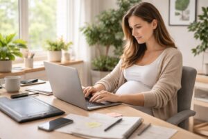 découvrez comment gérer et réussir le lancement d'un projet digital tout en étant enceinte, en conciliant créativité, organisation et bien-être pendant la grossesse.