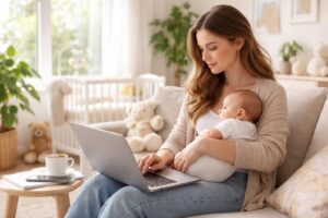 découvrez comment lancer une activité digitale pendant la maternité pour concilier vie professionnelle et personnelle tout en profitant de cette période unique.
