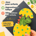 Enfants s'amusant avec des activités créatives à la maison.