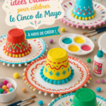 Bricolages colorés pour le Cinco de Mayo, avec des enfants heureux en train de créer