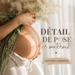 Femme enceinte souriante se préparant pour son congé de maternité