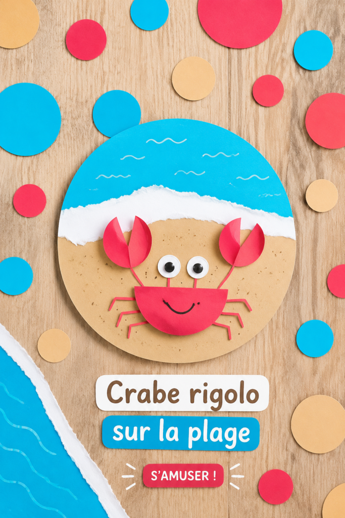Un crabe rigolo se promenant sur la plage ensoleillée.