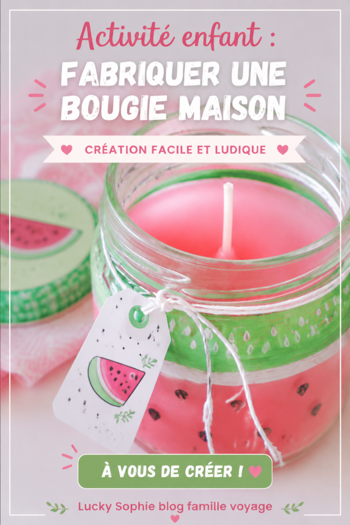 Enfants en train de fabriquer des bougies maison ensemble.