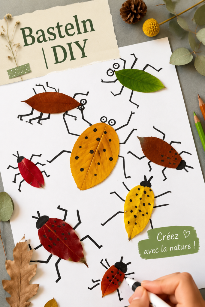 Décoration automnale DIY avec des feuilles et des citrouilles