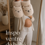 Femme enceinte en extérieur avec un look élégant mettant en valeur son baby bump.