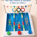 Une table avec divers matériaux et outils pour des projets DIY créatifs.