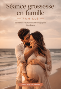 Séance photo en famille pendant la grossesse à Bordeaux