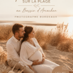 Séance photo grossesse sur la plage avec des femmes enceintes au Bassin d'Arcachon