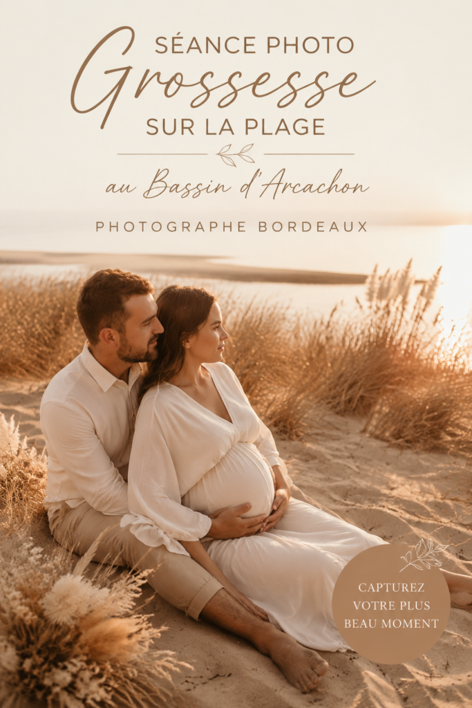 Séance photo grossesse sur la plage avec des femmes enceintes au Bassin d'Arcachon