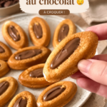 Barquettes au chocolat garnies de chocolat fondant