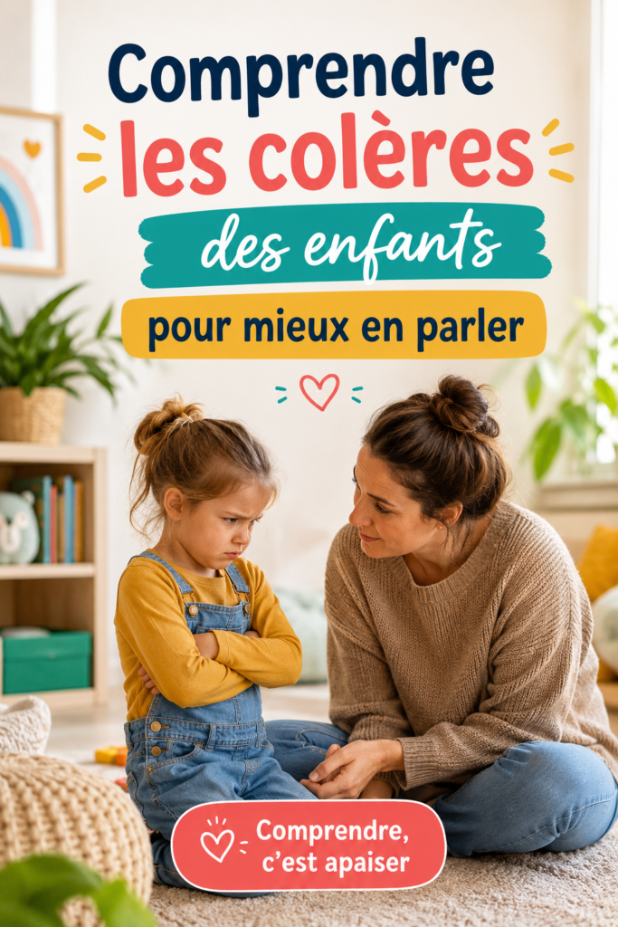 Un parent et un enfant discutent calmement des émotions après une colère