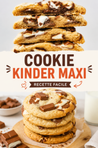 Recette de cookies Kinder Maxi délicieux et faciles à réaliser
