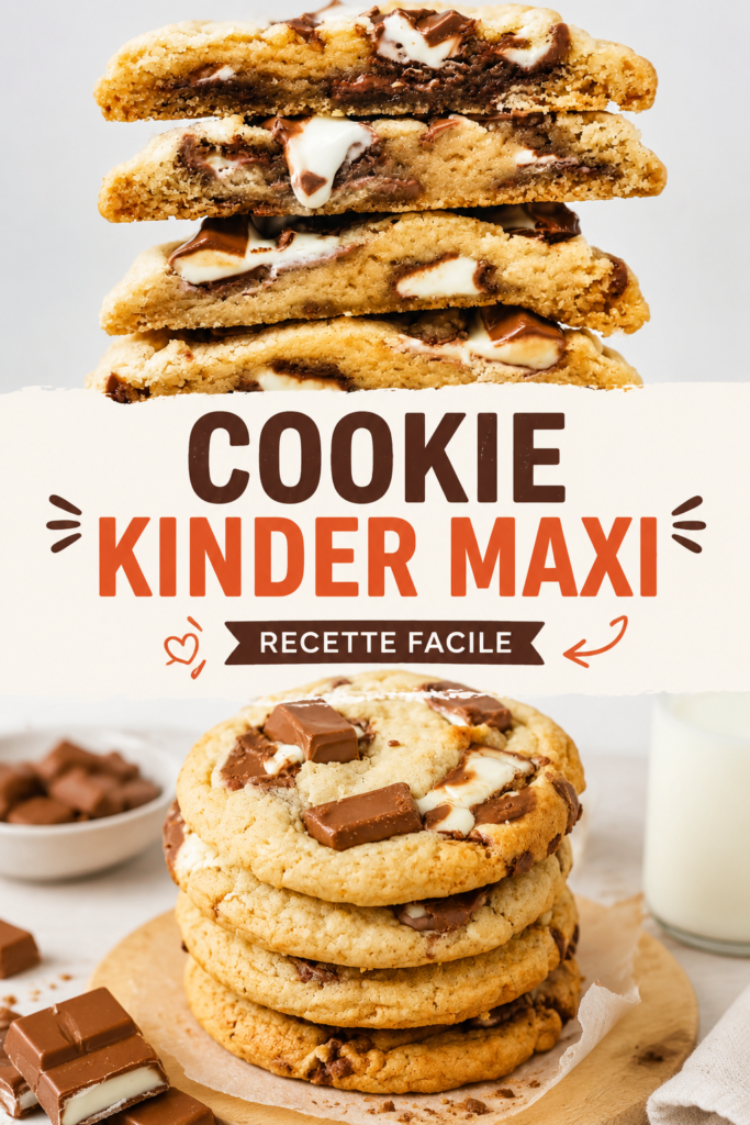 Recette de cookies Kinder Maxi délicieux et faciles à réaliser
