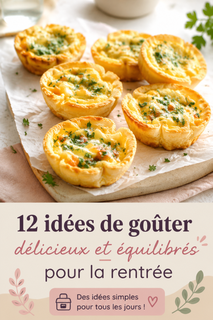 Délicieux goûters équilibrés présentés sur une table pour la rentrée