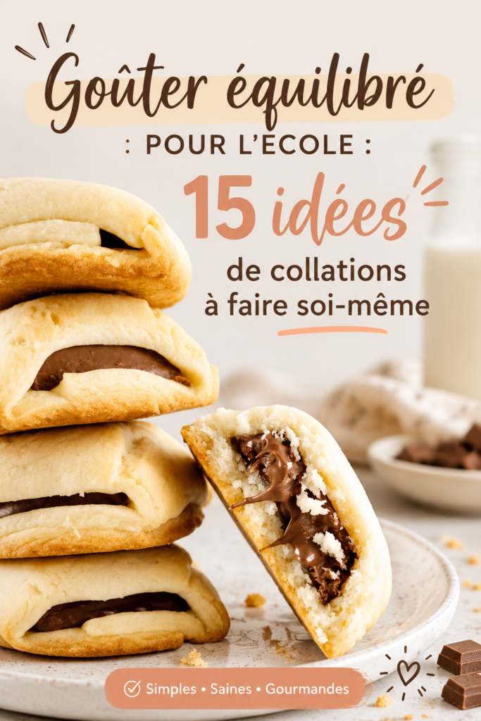 Recettes de collations saines pour l'école