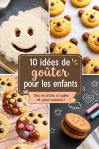 Un assortiment coloré de goûters sains pour enfants avec fruits et collations.