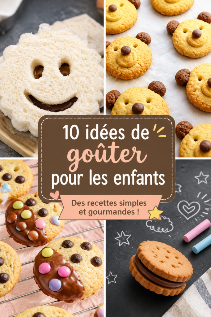 Un assortiment coloré de goûters sains pour enfants avec fruits et collations.