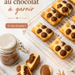 Oursons en chocolat garnis de confiseries colorées sur une table