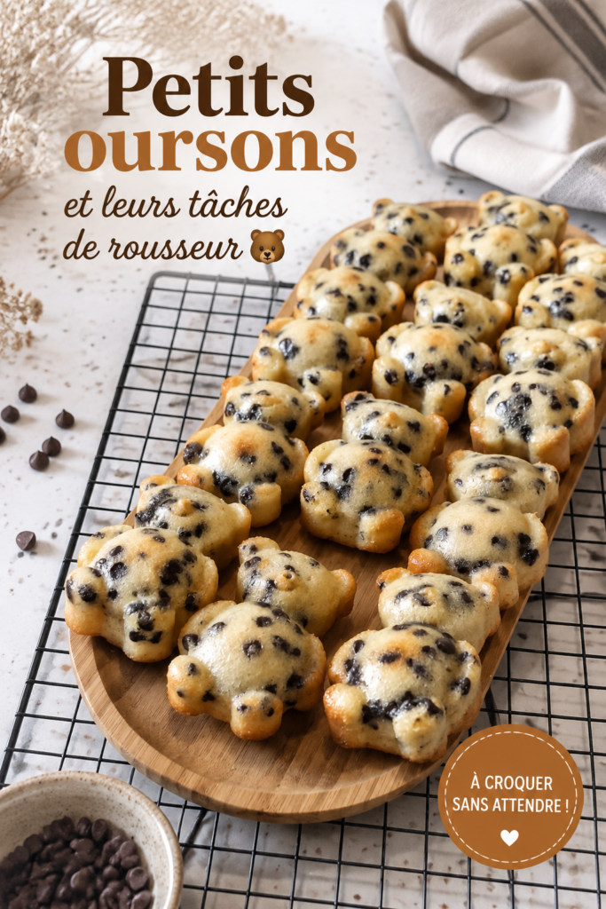 Des petits oursons en biscuits sortis du four, parfaits pour les enfants.