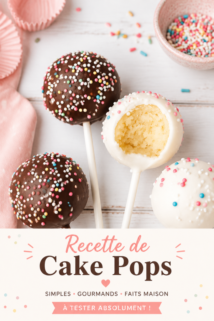 Assortiment coloré de Cake Pops faits maison sur une table de fête