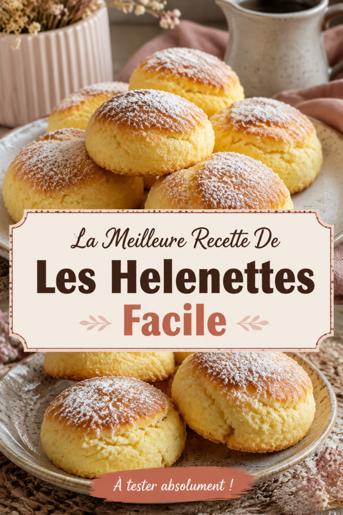 Recette facile de Helenettes prêtes à déguster sur une table en bois