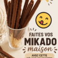 Mikados maison appétissants sur une assiette.