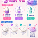 Un récipient de slime fait maison de couleurs vives, parfait pour jouer