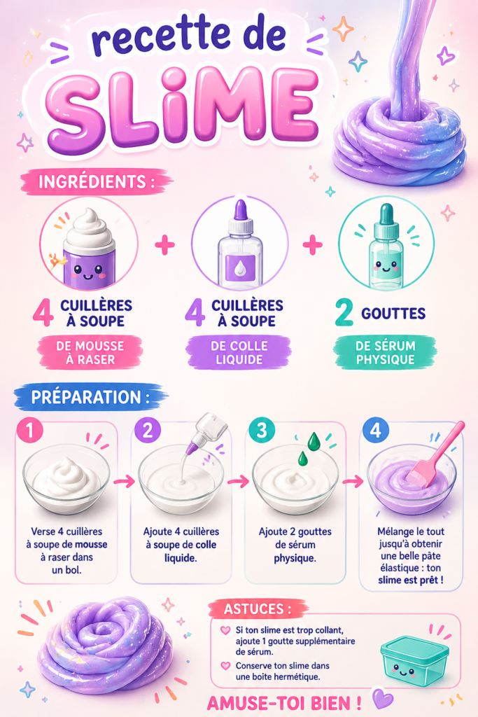 Un récipient de slime fait maison de couleurs vives, parfait pour jouer