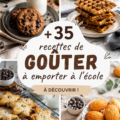 Recettes de goûters à emporter pour l'école.