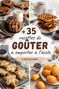 Recettes de goûters à emporter pour l'école.