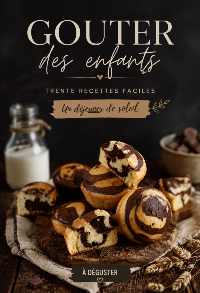Recettes de goûter saines pour enfants, incluant fruits et gourmandises.