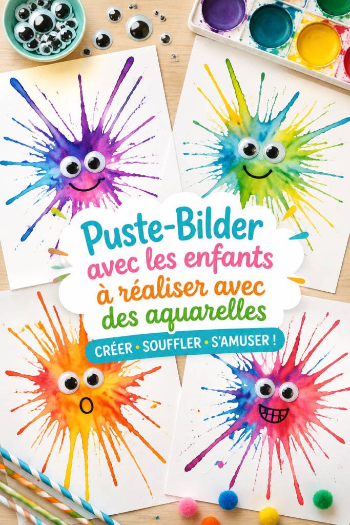 Enfants en train de peindre des œuvres d'art en utilisant de la peinture à l'eau