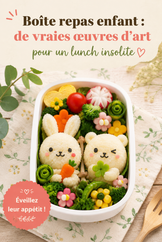 Boîte repas colorée et appétissante pour enfant avec fruits et légumes