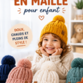 Un enfant heureux portant un bonnet en maille coloré pour l'hiver