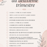 Checklist pour le deuxième trimestre de grossesse avec des conseils pratiques