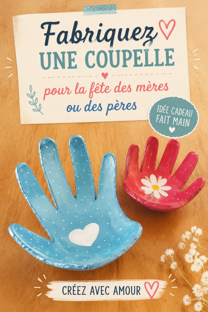 Coupelle artisanale colorée faite main, idéale pour la fête des mères.