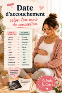 Calculatrice de date d'accouchement basée sur le mois de conception
