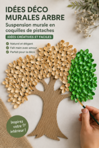 Décoration murale créative inspirée de la nature dans une chambre d'enfant