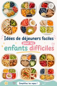 Déjeuner coloré et appétissant pour un tout-petit, composé de légumes et de pâtes.