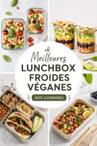 Des lunchbox colorées avec des repas végétaliens, prêtes pour les enfants.