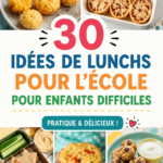 Bento avec des déjeuners colorés pour enfants difficiles, incluant des fruits et légumes.