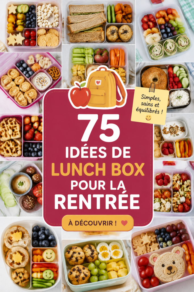Lunch box colorées et saines pour enfants