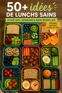 Idées de lunch box saines pour enfants garnies de légumes et protéines