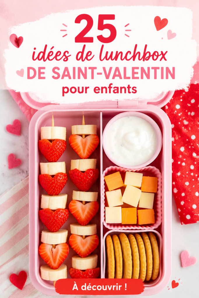 Lunchbox colorées et créatives pour la Saint-Valentin