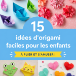 Un enfant concentré en train de plier du papier en origami pour créer un modèle ludique.
