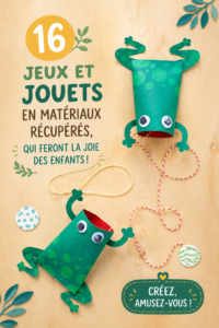 Image de jeux et jouets créatifs fabriqués avec des matériaux récupérés.