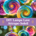 Une lampe à lave colorée fabriquée par des enfants, apportant une touche lumineuse et joyeuse à une chambre.