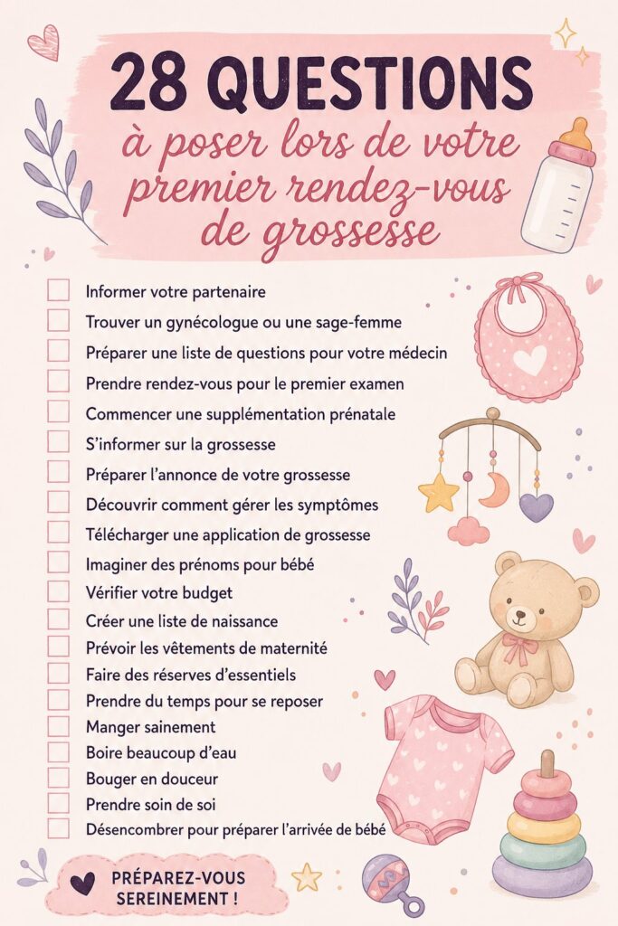 Une femme enceinte chez le médecin discutant de ses préoccupations prénatales.