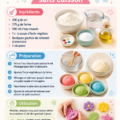 Enfants jouant avec de la pâte à sel faite maison.