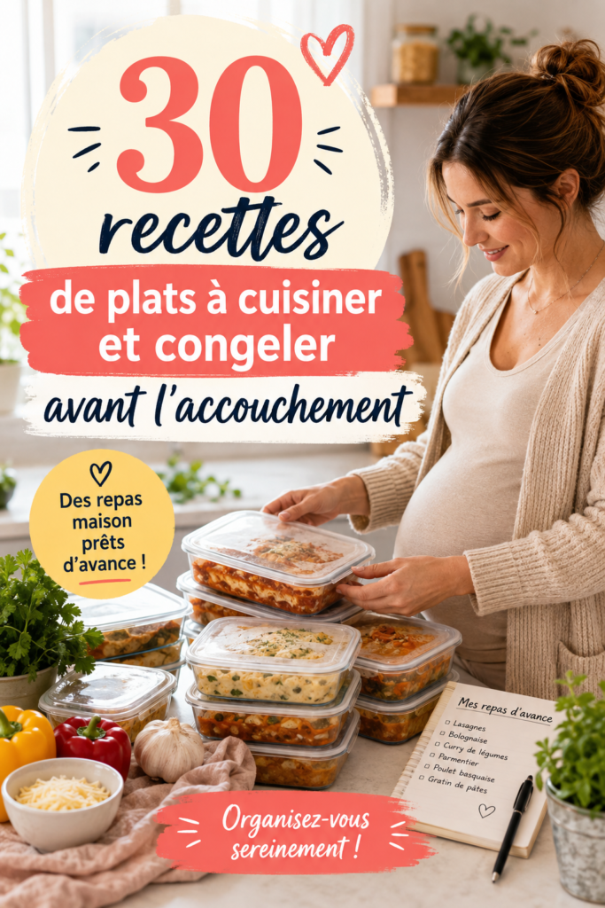 Recettes savoureuses à cuisiner avant l'accouchement